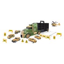 Kit Carrinhos Caminhão Maleta Militar DM Toys