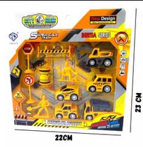 Kit Carrinhos Construção Caminhões Tratores Brinquedos