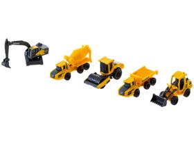 Kit Carrinhos Die-Cast Metal Máquinas Construção