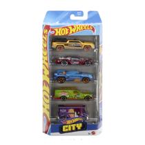 Kit carrinhos hot wheels c/ 5pç 01806 mattel