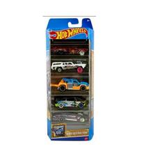 Kit carrinhos hot wheels c/ 5pç 01806 mattel