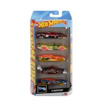 Kit carrinhos hot wheels c/ 5pç 01806 mattel