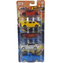 Kit carro Carrinho Brinquedo Miniatura Fresh Metal Diecast Vehicles 5 Peças 22-15325 Maisto