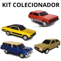Kit Carros Antigos Miniatura Colecionador Época Clássicos