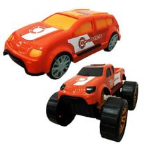 Kit Carros Brinquedo Bigfoot Bombeiro+ Speed Tuning Bombeiro
