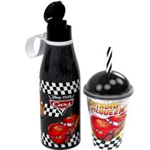 Kit Carros Infantil com Garrafa Abre Fácil e Copo com Canudo Plasútil Kit Carros Infantil com Garrafa Abre Fácil e Copo com Canudo Plasútil