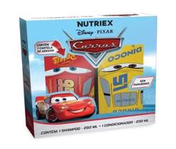 Kit Carros (Shampoo 250ml + Condicionador 230ml) + Cartela de Adesivos - Nutriex Kit Carros (Shampoo 250ml + Condicionador 230ml) + Cartela de Adesivos - Nutriex
