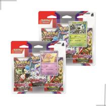 Kit Carta Pokemon 02 Blister Triplo Escarlate E Violeta