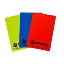 Kit Cartão Oficial de Árbitro Fluorescente Zona Livre