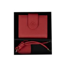 Kit Carteira + Chaveiro Feminino Vermelho Kit Carteira + Chaveiro Feminino Vermelho