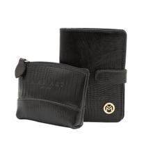 Kit Carteira e Porta-Moedas de Couro Mariart 237 + PN10L