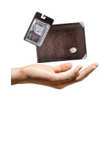 Kit Carteira Grande Mitty Couro + Refil Mitty M2 PLM0 CAFE