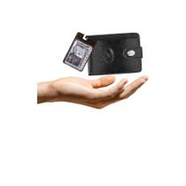 Kit Carteira Grande Mitty Couro Refil Mitty M2F - preto