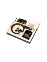 Kit Carteira Masculina + Cinto + Chaveiro Couro M1Schs4 Pt