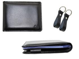 kit carteira masculina couro chaveiro Kartmen
