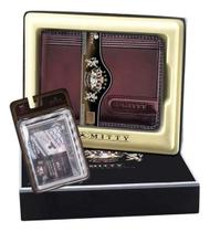 Kit Carteira Masculina De Couro Mitty - M1R + Refil Plm1