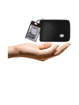 Kit Carteira Media Mitty Couro + Refil Mitty M1Z S4 PRETO