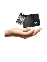 Kit Carteira Pequena Mitty Couro + Refil Mitty M0 Plm0 Preto