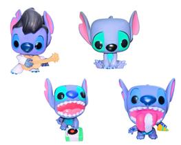 Kit Cartela Com 4 Bonecos Pop Lilo e Stitch Colecionavel