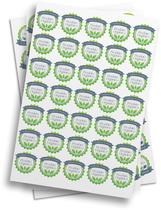 Kit Cartela de Adesivo Produto Orgânico 21x29cm Kit Cartela de Adesivo Produto Orgânico 21x29cm