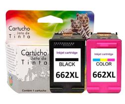 kit Cartucho 662 Xl Preto e color P/ Impressora