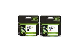 Kit Cartucho 667xl Preto E Color Original 2376 2776 6476