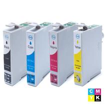 Kit cartucho compatível com epson tx210 to731 preto, to732 ciano, to733 magenta e to734 amarelo