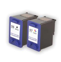 Kit Cartucho Compatível HP 5550 56 e 57