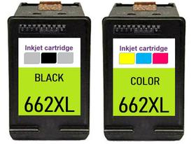 Kit Cartucho Compatível para 662 CZ-103AL Preto e Compatível para 662 CZ-103AL Tricolor