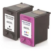 Kit Cartucho de Tinta Compatível com HP 662xl 662 para Deskjet 2515 2516 3515 1516 3546 3516 2546 1015 4646