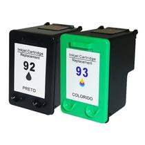 Kit Cartucho de Tinta Compatível com HP 92 e 93 para PSC1510 C3180 C3100 D4100 1507 5440 2570 1510 3180 PSC1510