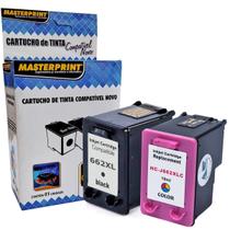 Kit Cartucho de Tinta Masterprint Compatível com 662 662xl para Deskjet 3515 3546 3516 2546 1015 1516 4646 2515 2516