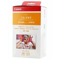 Kit Cartucho E Papel Fotográfico Para Impressora Canon Original - RP108