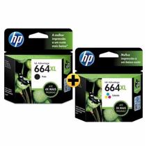 Kit Cartucho HP 664XL Preto 664xl color 3636 4676 3786 5676 original Kit Cartucho HP 664XL Preto 664xl color 3636 4676 3786 5676 original