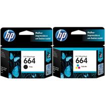 Kit Cartuchos Originais HP 664 Preto + Color Para HP Deskjet 2136, 2676, 3776, 5076, 5276 Kit Cartuchos Originais HP 664 Preto + Color Para HP Deskjet 2136, 2676, 3776, 5076, 5276