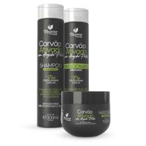 Kit Carvão Ativado com Argila Preta Thyrre Cosmetics 300ml Kit Carvão Ativado com Argila Preta Thyrre Cosmetics 300ml