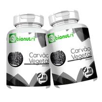 Kit Carvão Vegetal Ativado Puro 500mg - 120 Cáps Maxima Absorção