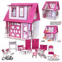 Kit Casa boneca escala Barbie garagem Milla SONHOS 18 MOV SS Kit Casa boneca escala Barbie garagem Milla SONHOS 18 MOV SS