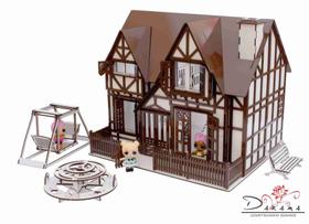 Kit casa de bonecas com 29 moveis para mini bonecas compatível com lol e polly bia essence - darama