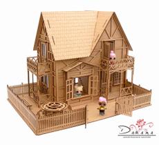 Kit casa de bonecas com 29 moveis para mini bonecas compatível com lol e polly clayre natural - darama Kit casa de bonecas com 29 moveis para mini bonecas compatível com lol e polly clayre natural - darama