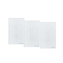 Kit Casa Inteligente Interruptor Touch EWS 1002 Branco Intelbras 3 unidades Kit Casa Inteligente Interruptor Touch EWS 1002 Branco Intelbras 3 unidades