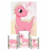 Kit Casado Dinossauro Cute Trio Capa Cilindro Retangular