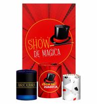 Kit Casado Magica Trio Capa Cilindro Retangular Tecido