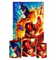 Kit Casado The Flash Trio Capa Cilindro Retangular Tecido