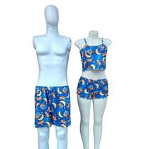 Kit Casal Azul Marinho Ursinho Pooh Kit Casal Azul Marinho Ursinho Pooh