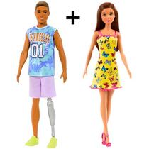 Kit Casal Barbie E Ken Fashionistas 30 Cm Modelo 2 Mattel