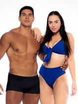 Kit Casal Biquini Hot Pant e Sunga Boxer Perfeito Linha Maldivas