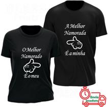 KIT Casal Camiseta Engraçada (MELHOR NAMORADA (o) )100% algodão