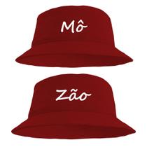 Kit Casal Chapéu Bucket Hat Estampado Mozao