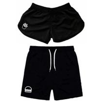 Kit Casal Combinando Short Bermudas Moda Verão Sol Praia Namorados Batata Amor